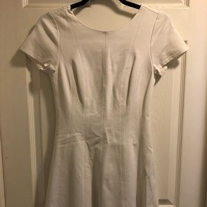 White dressy skater style dress